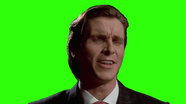 Patrick Bateman Sigma green screen