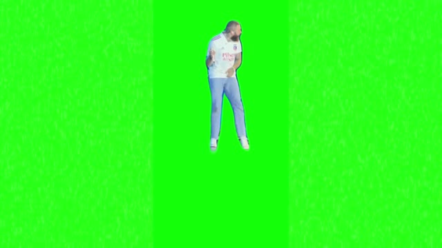 Post Malone dance green screen