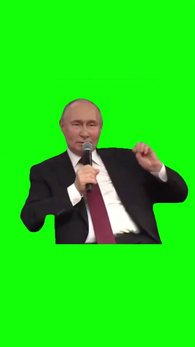 Putin content green screen