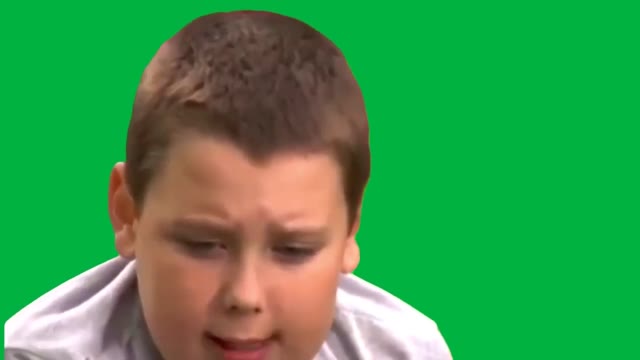 Russian Kid Crying green screen