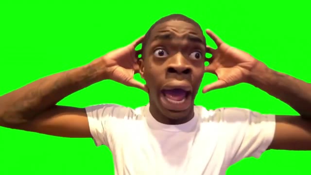 Shocked Face green screen