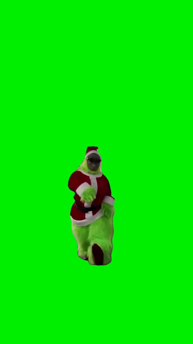 Short Mr.Grinch green screen