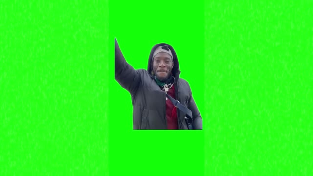 Silver RG vibing green screen