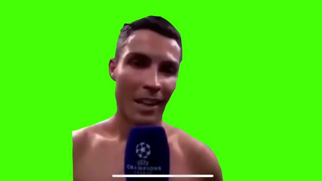 Siuuu Ronaldo green screen