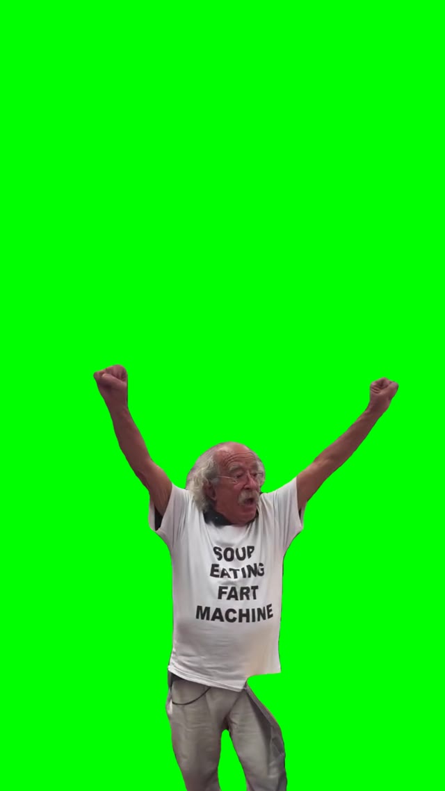 Soup Eating Fart Machine green screen