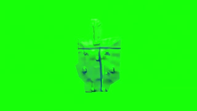 Spongebob Metal Wall green screen
