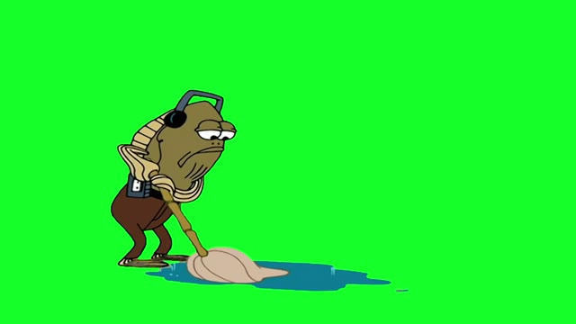 Spongebob Squarepants Surfin Summer green screen