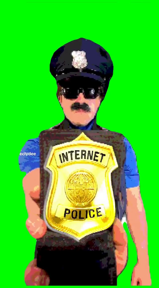 Stop Internet Police green screen