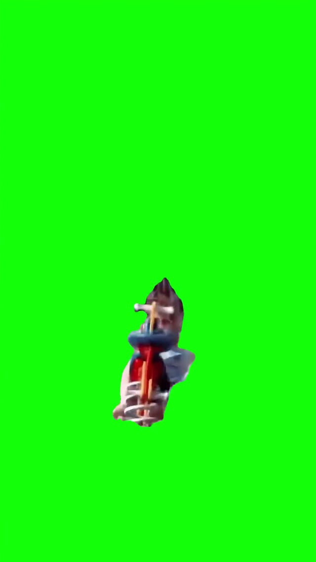 Swinging hard green screen