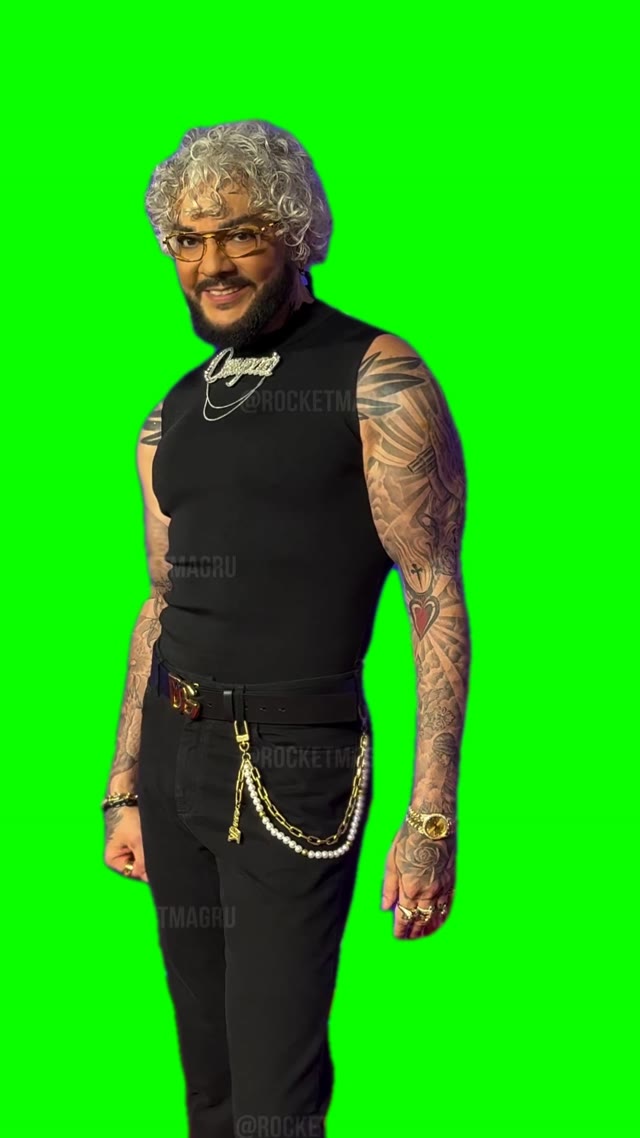Tattoo Kirkorov green screen