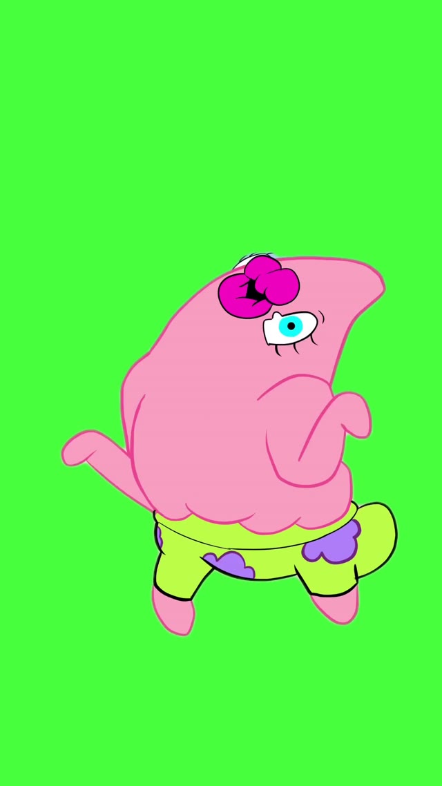 Temu Patrick green screen