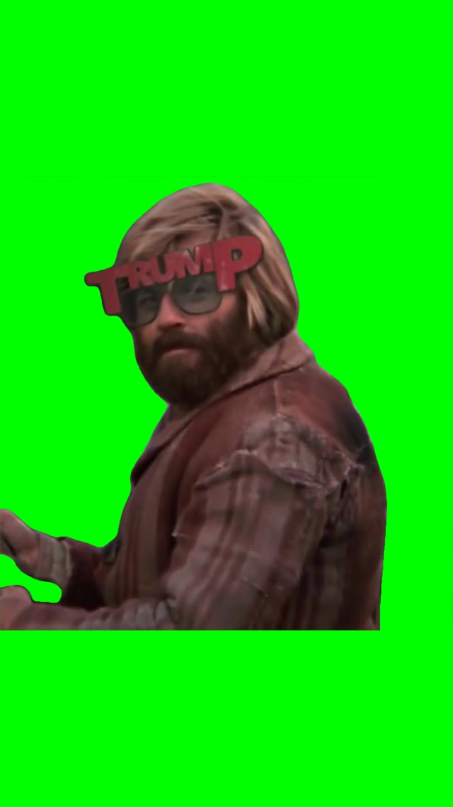Trump Goggles green screen