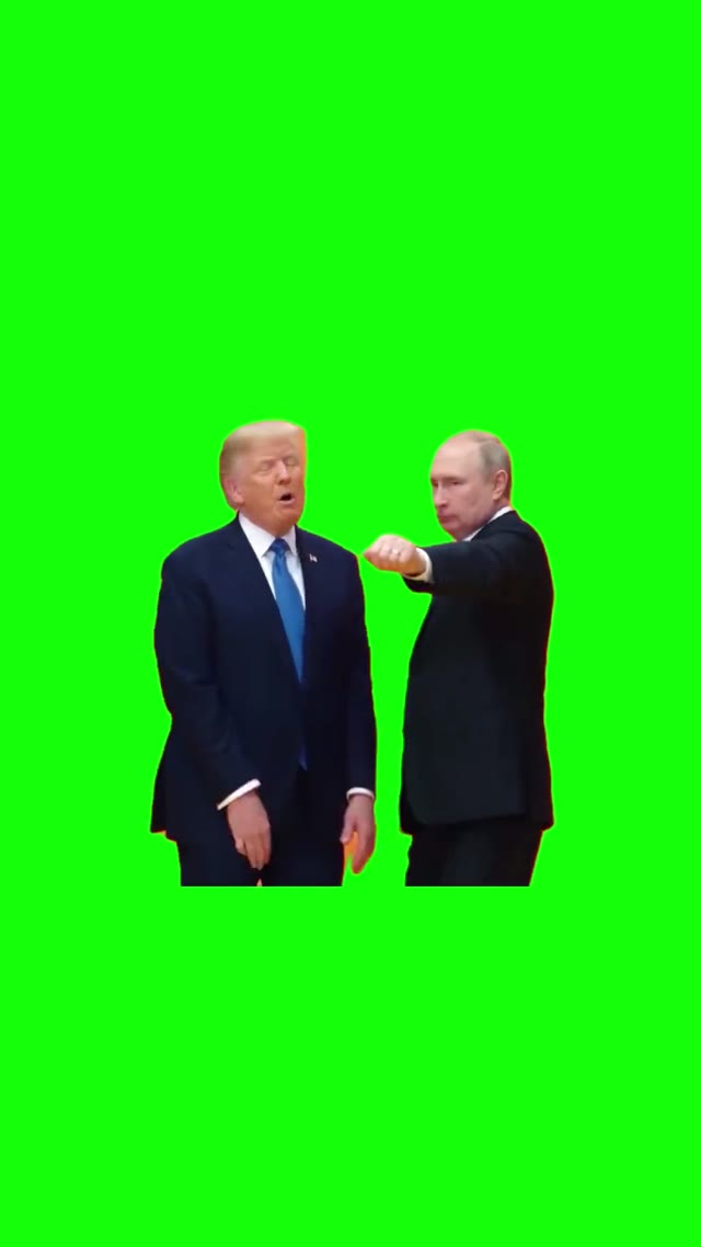 Trump And Putin green screen