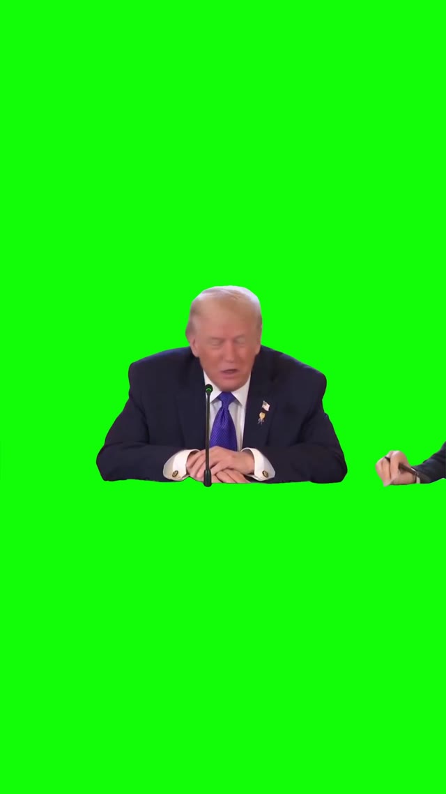 Trump gave me a note 4k green screen