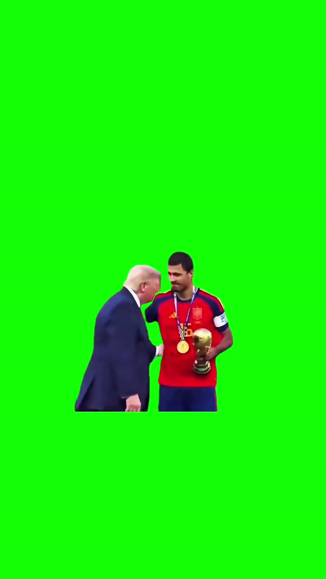 Trump On Stage At The World Cup Final Ceremony green screen