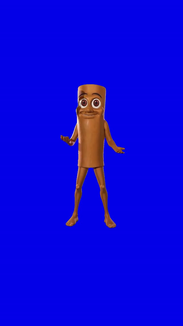 Tung Tung Tung Sahur Fortnite Skin Blue Screen green screen