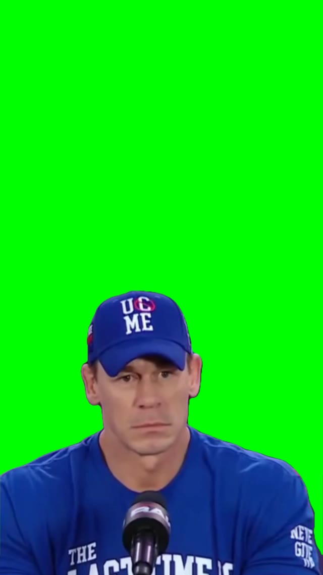 U cant C Me John Cena green screen