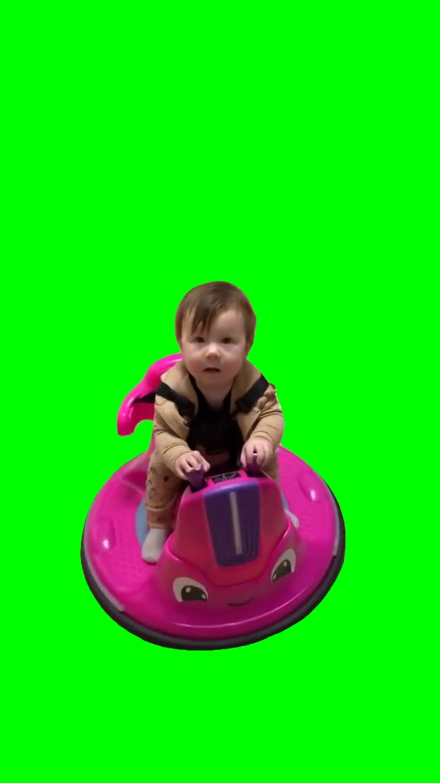 Upset girl green screen