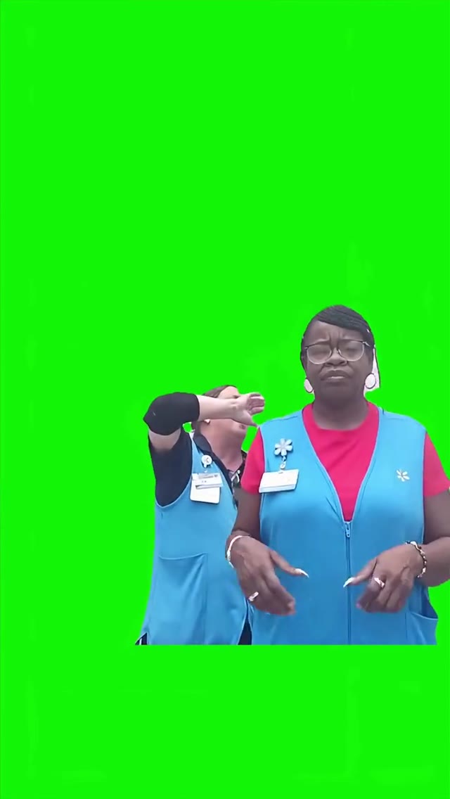 Walmart ladies dance green screen