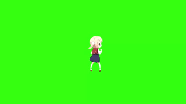 Watch my 9mm go bang Loli dance green screen