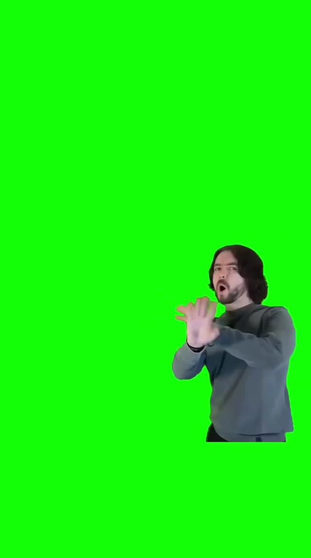 Whoa whoa whoa no no were not doing that green screen