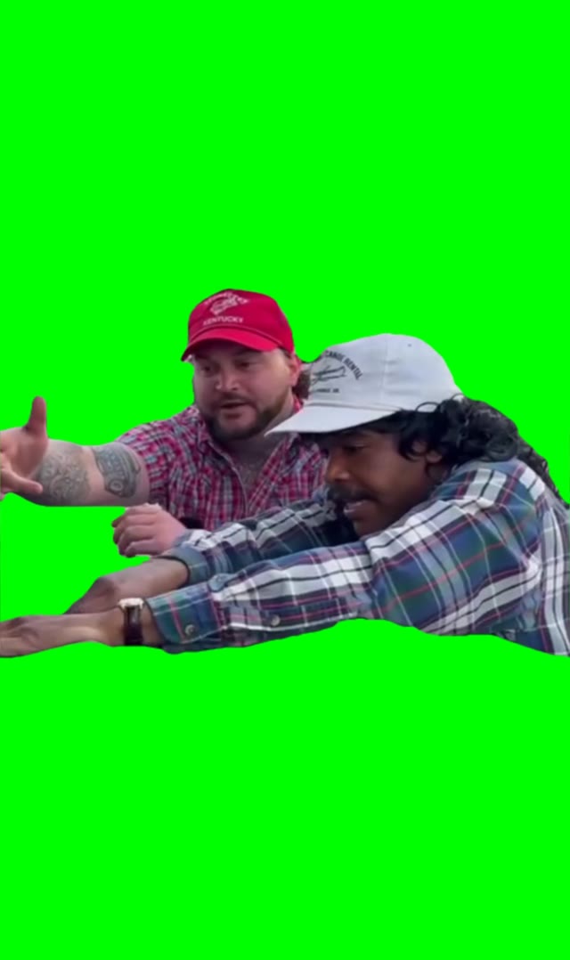 You wana boss me around green screen