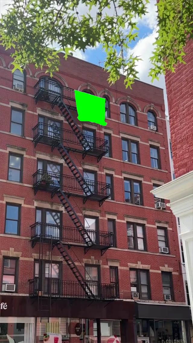 Apartment Building Sign Template green screen