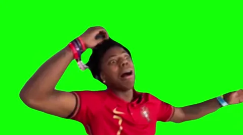 iShowSpeed Crying at Portugal World Cup Loss 1 green screen