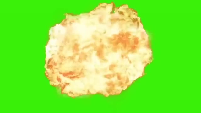 explosion green screen