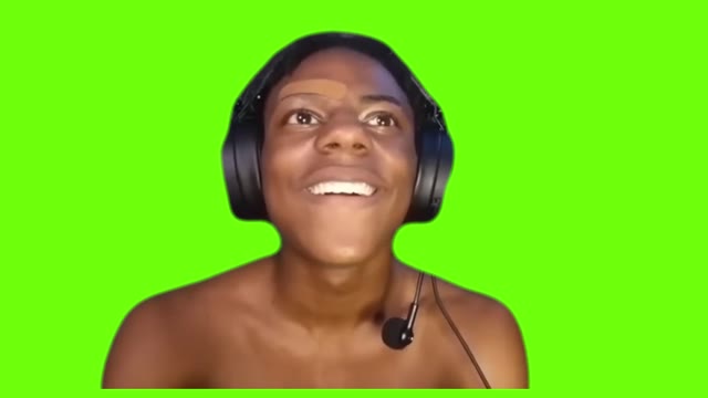 iShowSpeed Shocking green screen