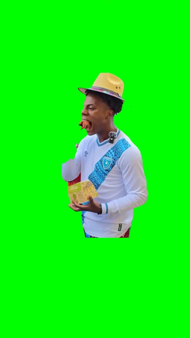 ishowspeed trying chicken green screen