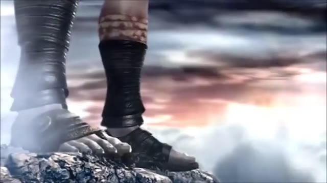 kratos falling green screen