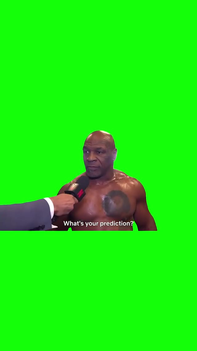 mike tyson vicious win green screen