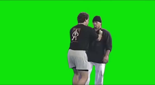 Two Guys Greeting Each Other green screen